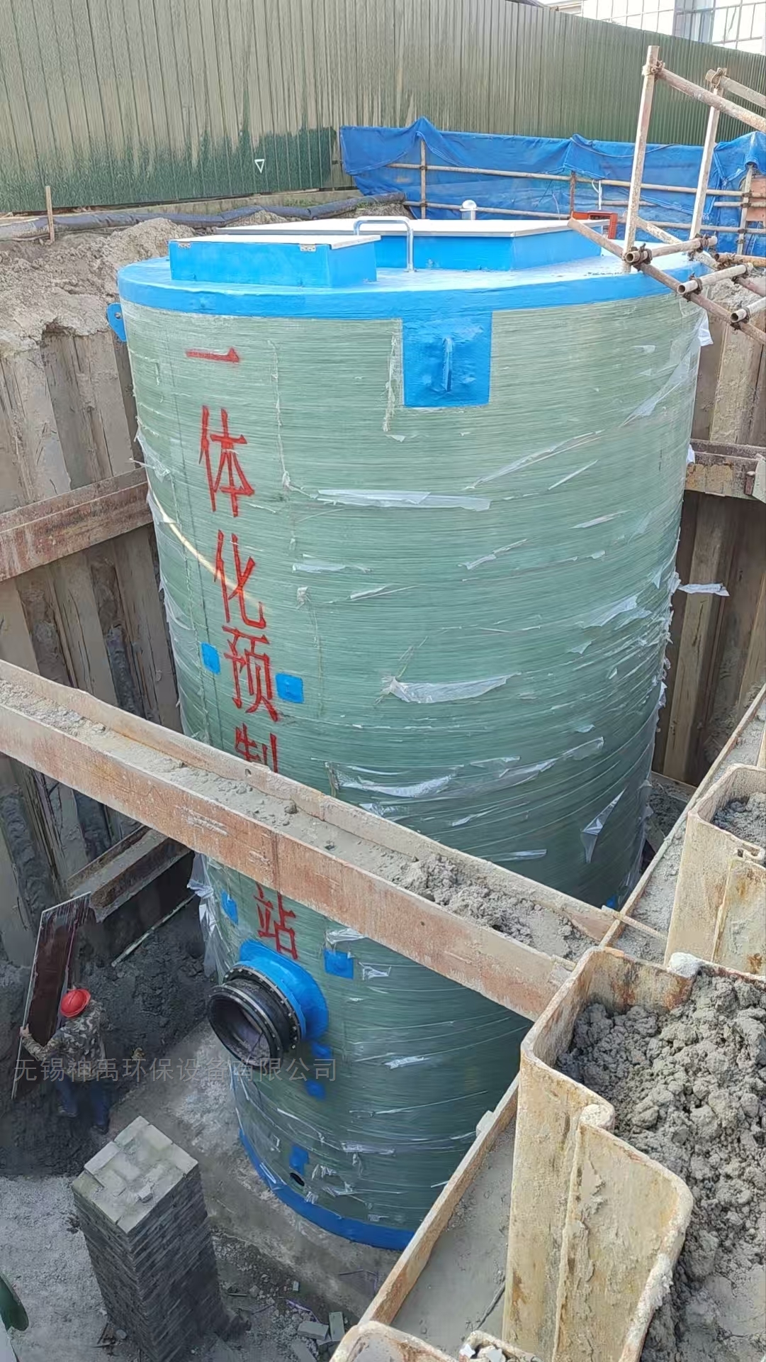 南通如皋一體化預制泵站現安裝了