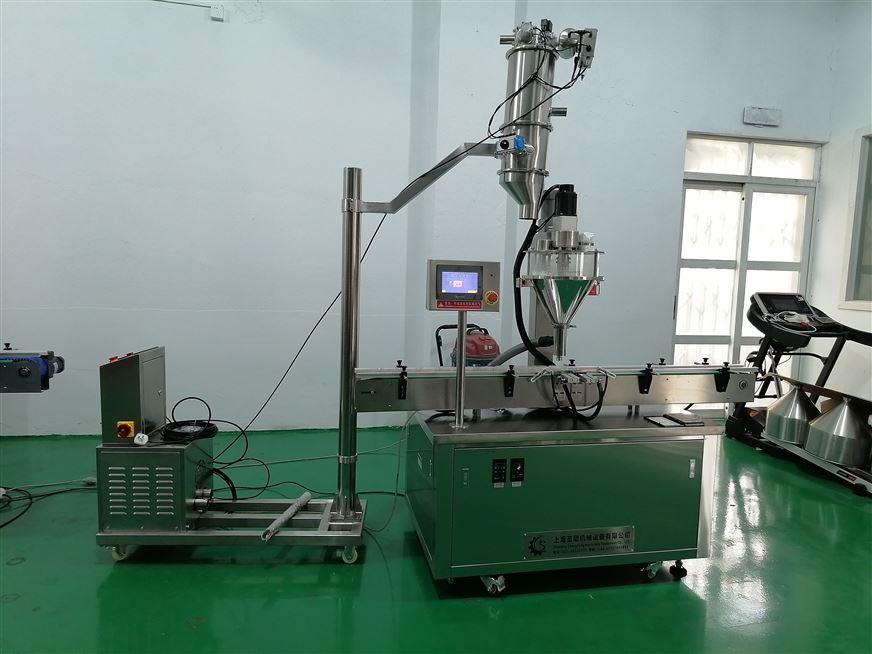 全自動雙頭直線式粉末灌裝機(jī)視頻