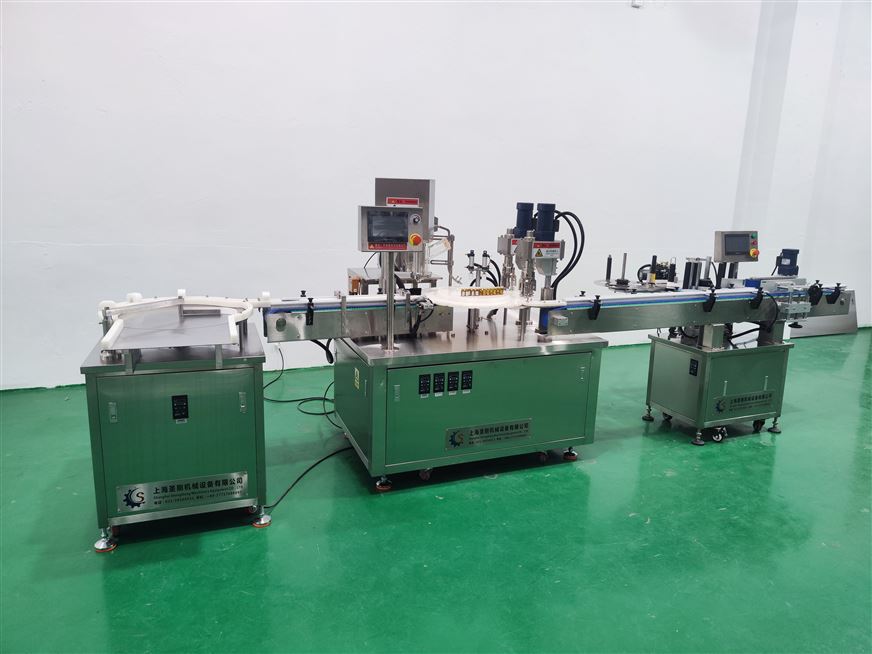 蜂王漿凍干粉末灌裝貼標(biāo)生產(chǎn)線視頻