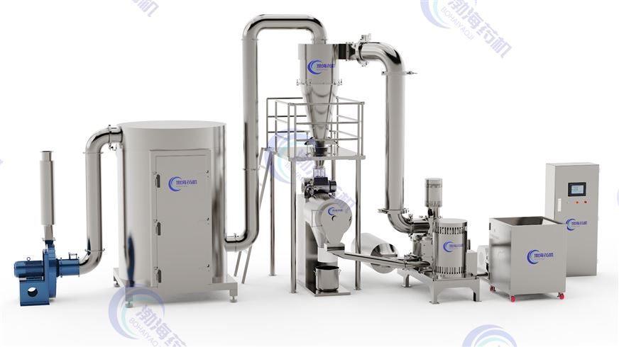 粉碎香辛料无尘超微粉碎机组