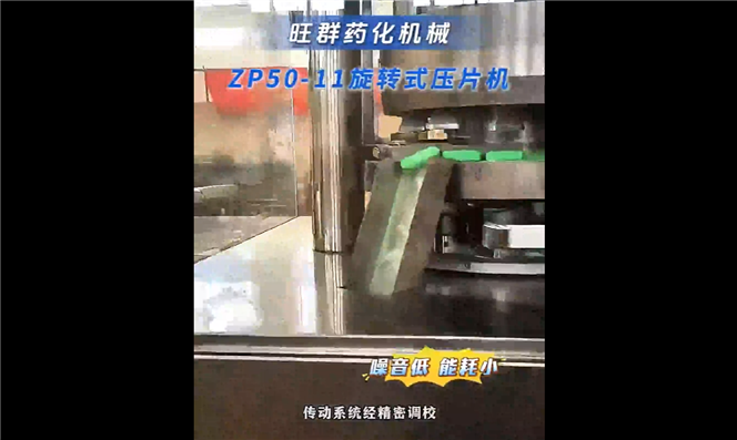 旺群藥機(jī)：ZP50-11旋轉(zhuǎn)式壓片機(jī)的運(yùn)行視頻展示