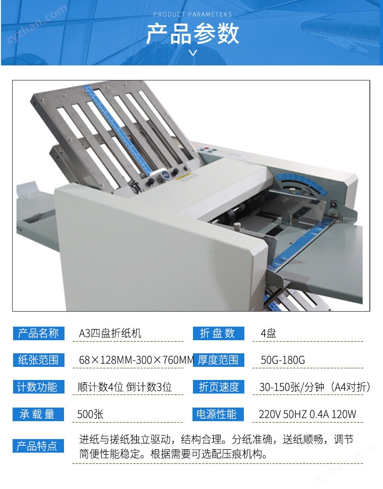 A3四盤折紙機