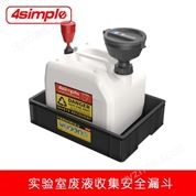 4simple實驗室廢液收集裝置 耐腐蝕漏斗
